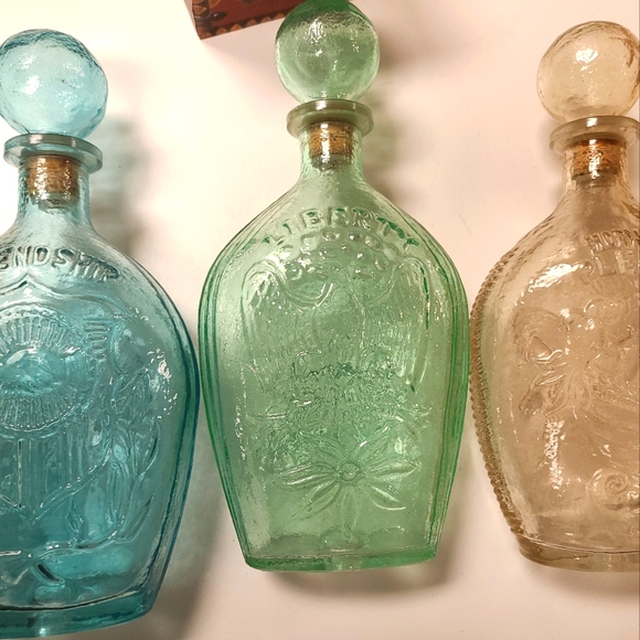 VTG Set of 3 Lord Calvert Whiskey Decanters they h
